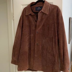 Men’s Newport harbor brown suede jacket